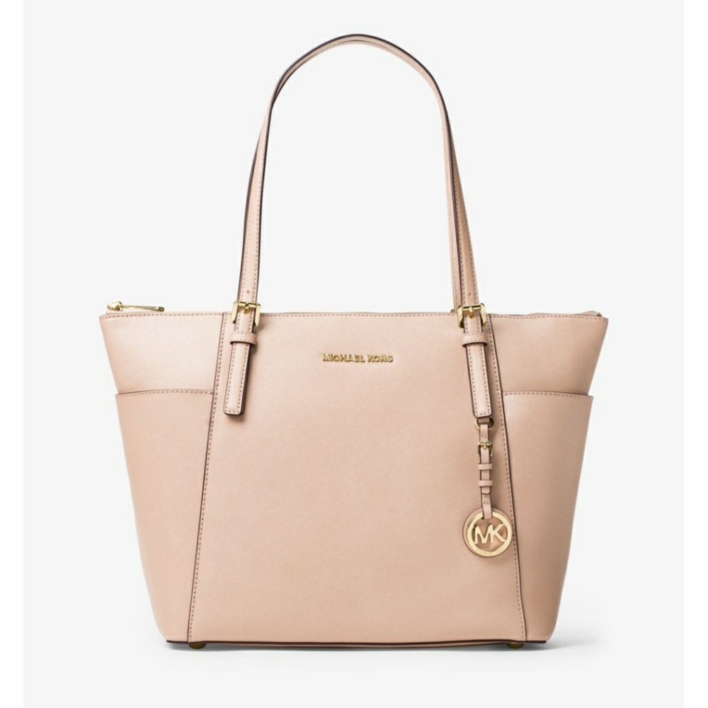 Michael Kors Jet Set Top-Zip Saffiano Leather